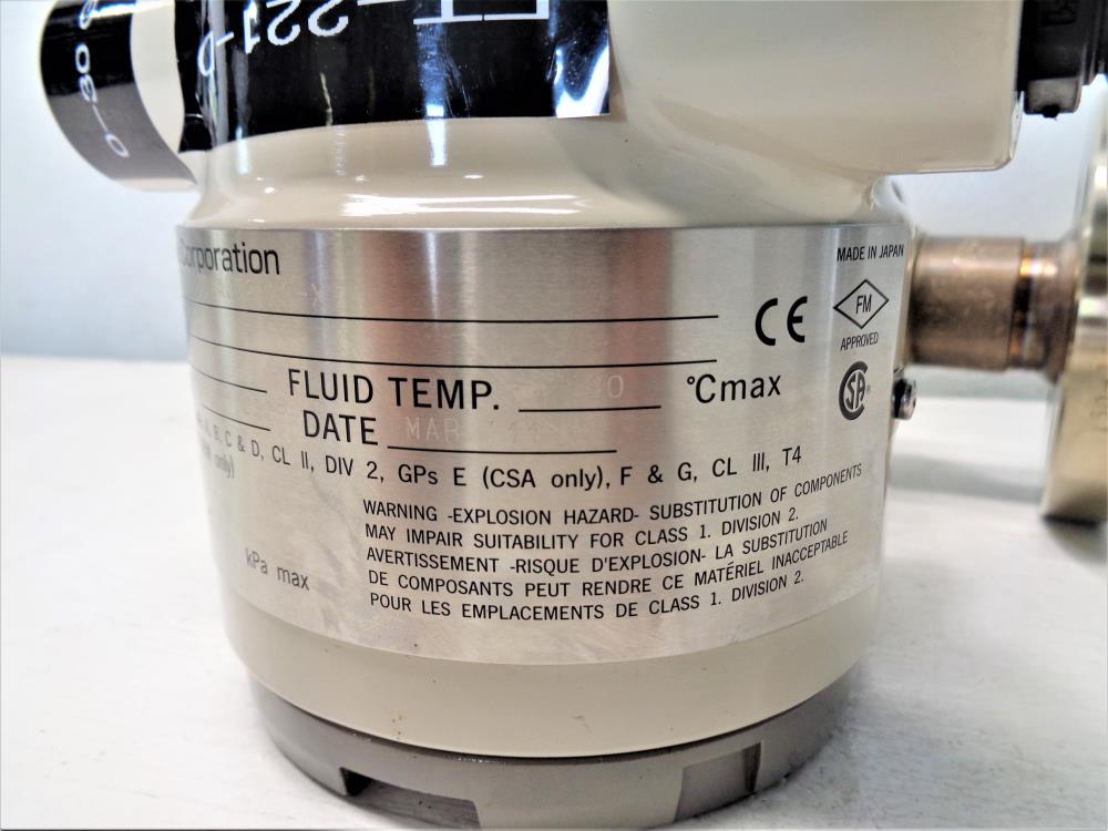 Azbil Yamatake 1" Flanged Flowmeter MTG18A